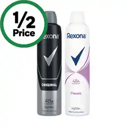 Woolworths Rexona Deodorant 250ml offer