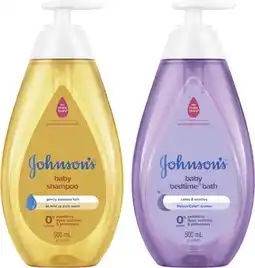 Coles Johnson's Baby Shampoo or Bedtime Bath 500mL offer
