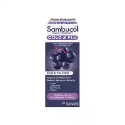 Woolworths Sambucol Cold & Flu Cough Liquid 120ml offer
