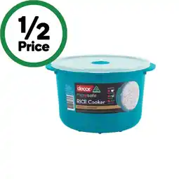 Woolworths Decor Microsafe Rice Cooker 2.75 Litre offer