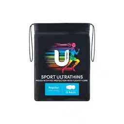 Woolworths U by Kotex Sport Pads with Wings Pk 10-12 offer