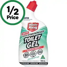 Woolworths White King Stain Remover Toilet Gel 700ml offer