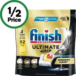 Woolworths Finish Ultimate Plus Dishwasher Tablets Pk 82 offer