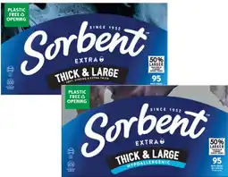 Coles Sorbent 2-Ply Extra Thick & Large Facial Tissues 95 Pack offer