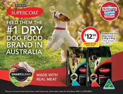 Coles Purina Supercoat Dry Dog Food offer