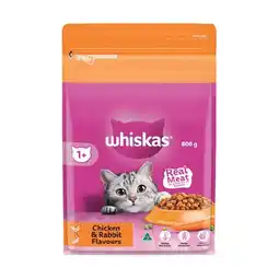 Woolworths Whiskas Dry Cat Food 800g offer