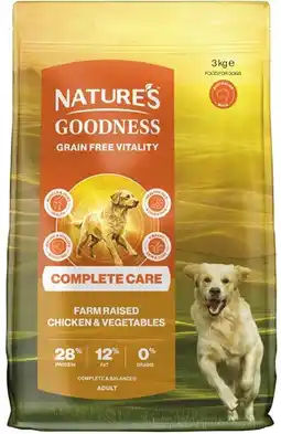 Coles NEW Natures Goodness Complete Care Adult Dry Dog Food 3kg offer