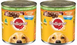 Coles Pedigree Dog Food 700g offer