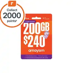 Woolworths amaysim $240 Starter Pack‡ offer