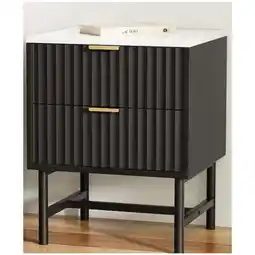 Woolworths 2 Drawers Artiss Bedside Table Black offer
