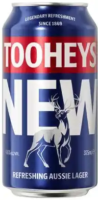 Coles Tooheys New Block Cans 30x375mL offer