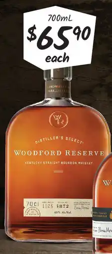 Cellarbrations Woodford Reserve Kentucky Straight Bourbon Whiskey offer