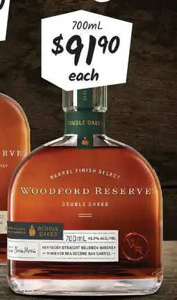 Cellarbrations Woodford Reserve Double Oaked Kentucky Straight Bourbon offer