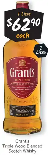 Cellarbrations Triple Wood Blended Scotch Whisky offer