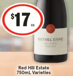 IGA Liquor Red Hill Estate Varieties offer