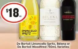 IGA Liquor De Bortoli Limoncello Spritz, Bélena or De Bortoli Woodfired Varieties offer