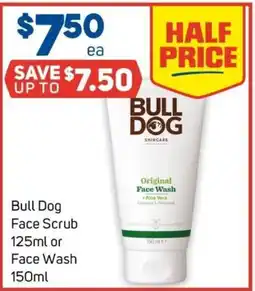 Foodland Bull Dog Face Scrub or Face Wash offer