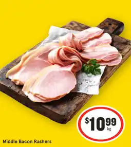 IGA Middle Bacon Rashers offer