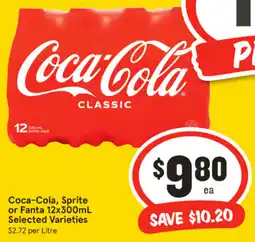IGA Coca-Cola, Sprite or Fanta Selected Varieties offer