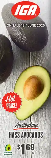 IGA Hass avocados offer