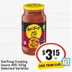 IGA Kan Tong Cooking Sauce Selected Varieties offer