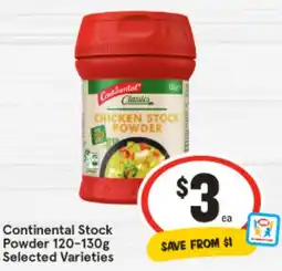 IGA Continental Stock Powder Selected Varieties offer