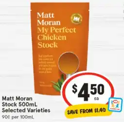 IGA Matt Moran Stock Selected Varieties offer