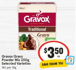 IGA Gravox Gravy Powder Mix Selected Varieties offer
