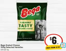 IGA Bega Grated Cheese Selected Varieties offer