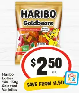 IGA Haribo Lollies Selected Varieties offer