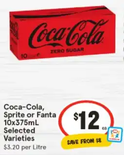 IGA Coca-Cola, Sprite or Fanta Selected Varieties offer