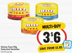 IGA Sirena Tuna Selected Varieties offer