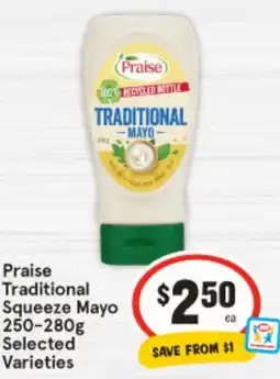 IGA Praise Traditional Squeeze Mayo Selected Varieties offer