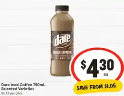 IGA Dare Iced Coffee Selected Varieties offer