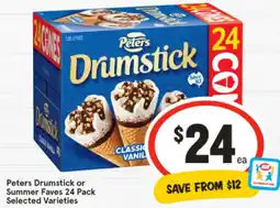 IGA Peters Drumstick or Summer FavesSince 63 Selected Varieties offer