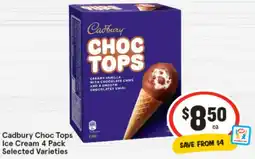 IGA Cadbury Choc Tops Ice Cream Selected Varieties offer