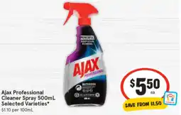 IGA Ajax Professional Cleaner Spray Selected Varieties offer