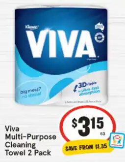 IGA Viva Multi-Purpose Cleaning Towel offer