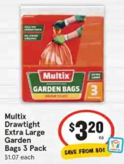 IGA Multix Drawtight Extra Large Garden Bags offer