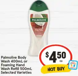 IGA Palmolive Body Wash or Foaming Hand Wash Refill Selected Varieties offer