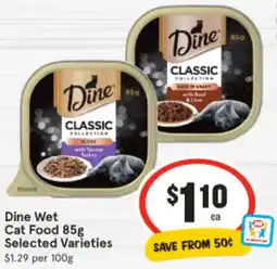 IGA Dine Wet Cat Food Selected Varieties offer