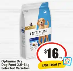 IGA Optimum Dry Dog Food Selected Varieties offer