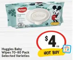 IGA Huggies Baby Wipes Selected Varieties offer