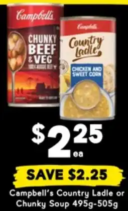 Drakes Campbell's Country Ladle or Chunky Soup offer