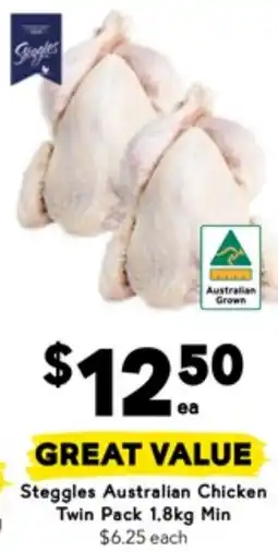 Drakes Steggles Australian Chicken Twin Pack offer