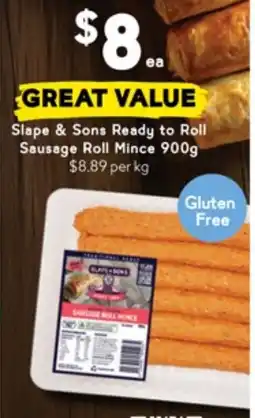 Drakes Slape & Sons Ready to Roll Sausage Roll Mince offer