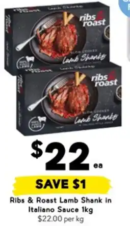 Drakes Ribs & Roast Lamb Shank in Italiano Sauce offer