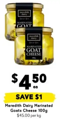 Drakes Meredith Dairy Marinated Goats Cheese offer