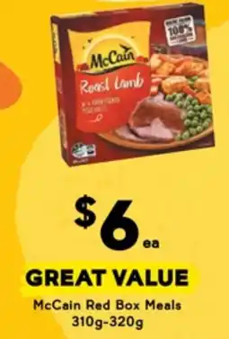 Drakes McCain Red Box Meals offer
