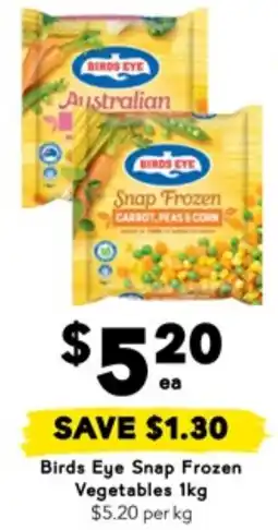 Drakes Birds Eye Snap Frozen Vegetables offer